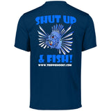 Trippie Hooks "Shut Up & Fish!" Performance Men's Moisture-Wicking Tee