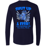 Trippie Hooks " Shut Up & Fish!" LS Cotton Men's Premium