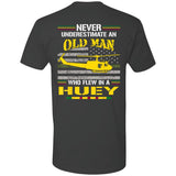 Old Man who Flew in a Huey Premium Short Sleeve T-Shirt