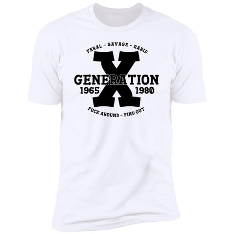 GenX FAFO Black Print Premium Short Sleeve T-Shirt