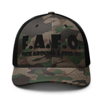 Trippie Hooks F.A.F.O. Camouflage trucker hat