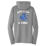 TRIPPIE HOOKS Shut Up & Toke Triblend T-Shirt Hoodie