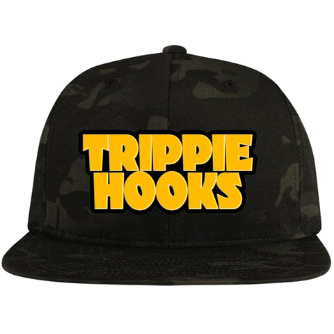 Trippie Hooks Embroidered Flat Bill High-Profile Snapback Hat