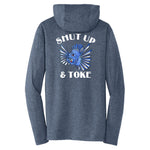 TRIPPIE HOOKS Shut Up & Toke Triblend T-Shirt Hoodie