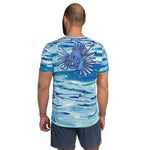 TRIPPIE HOOKS Ocean Men's Athletic T-shirt