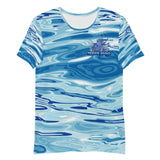 TRIPPIE HOOKS Ocean Men's Athletic T-shirt