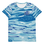 TRIPPIE HOOKS Ocean Men's Athletic T-shirt